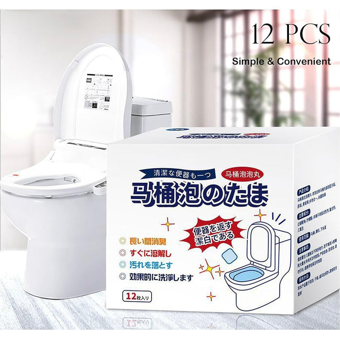 Toilet Cleaning Effervescent Tablets Stain Deodorizer- 24Pcs