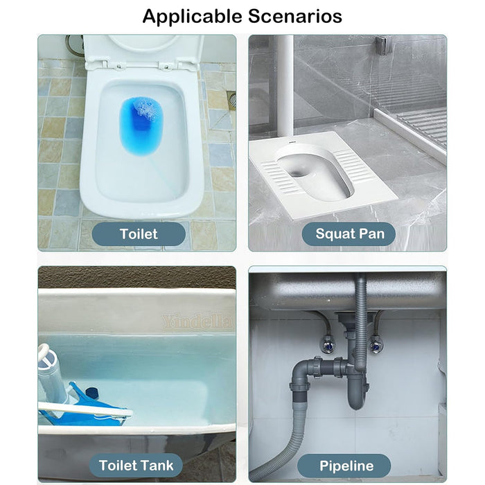 Toilet Cleaning Effervescent Tablets Stain Deodorizer- 24Pcs