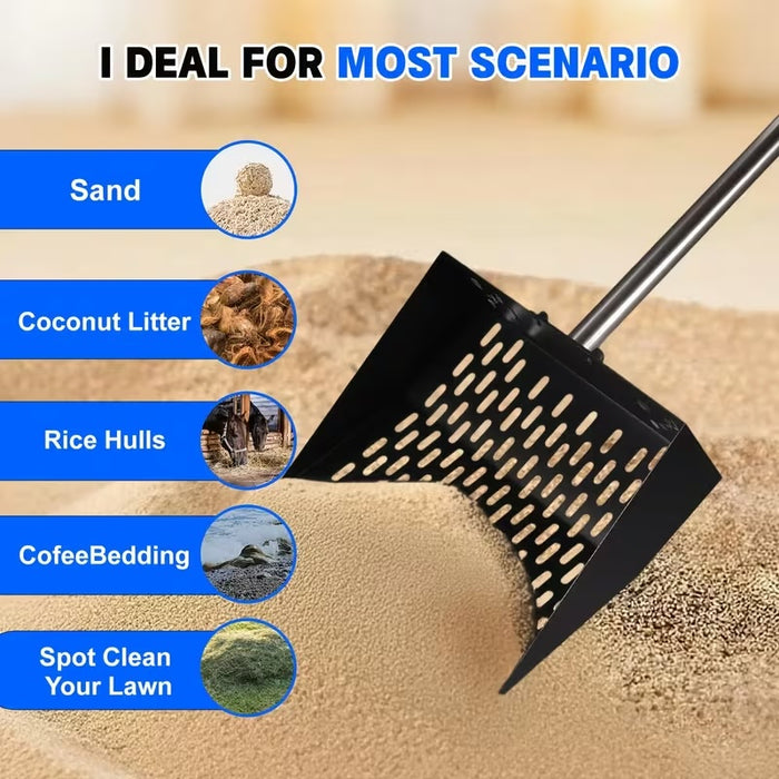 Metal Garden Spade Shovel Carbon Steel Head for Backyard Digging