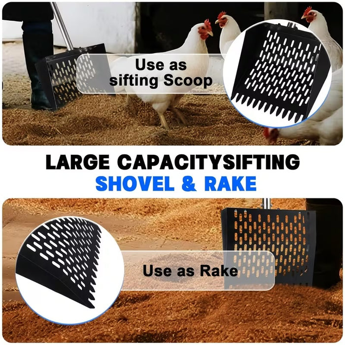 Metal Garden Spade Shovel Carbon Steel Head for Backyard Digging