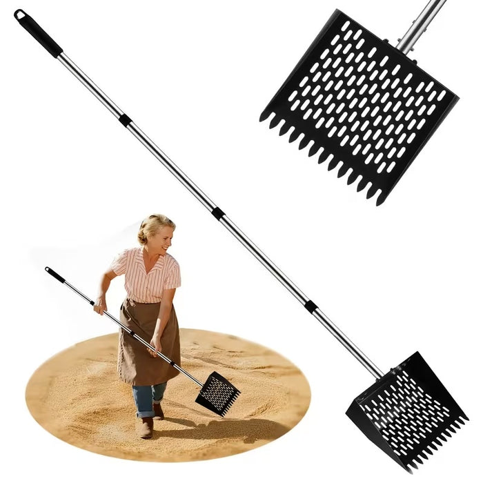 Metal Garden Spade Shovel Carbon Steel Head for Backyard Digging