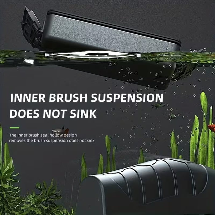 Magnetic Fish Tank Brush with Double Sided Scraper