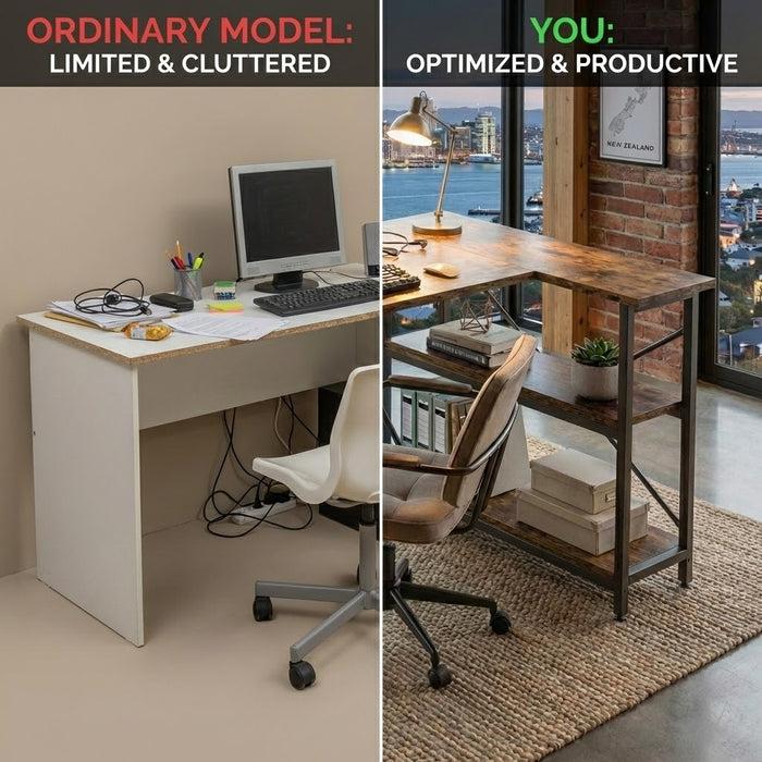 Corner Computer Desk Home Office Workstation- 120cm