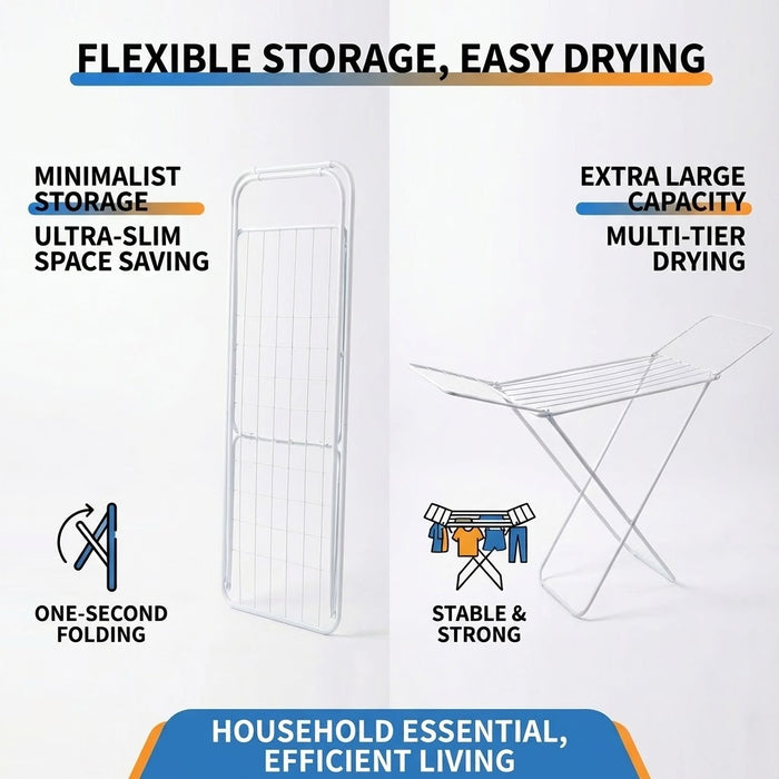 Foldable Clothes Drying Rack Laundry Airer