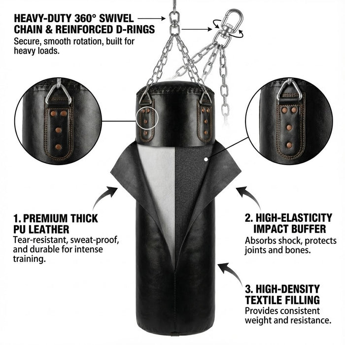 Heavy Duty Punching Bag Filled MMA Boxing Bag