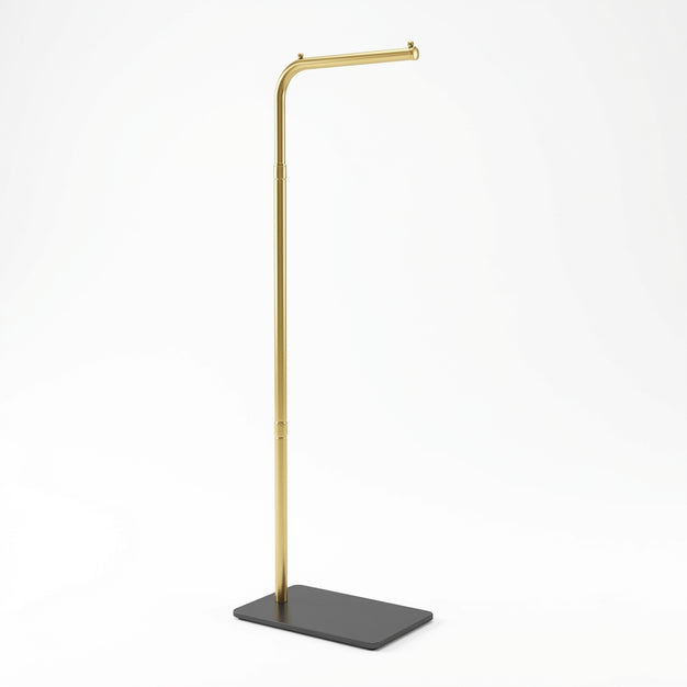 [UPLOAD PRODUCT IMAGE: Minimalist Gold L-Shape Coat Rack]