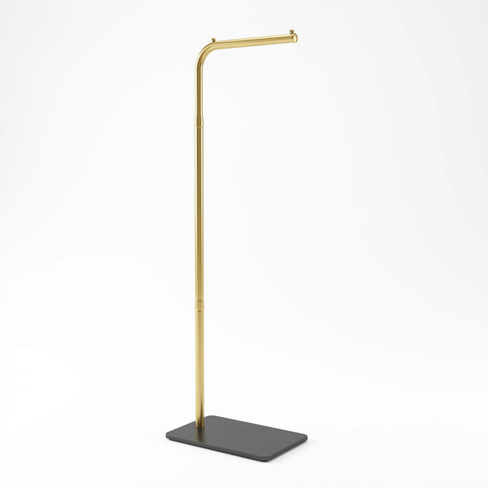 Minimalist Gold L-Shape Coat Rack-170cm