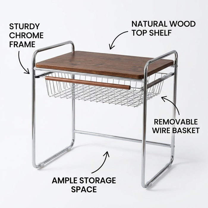 2 Tier Kitchen Baker's Rack Microwave Stand