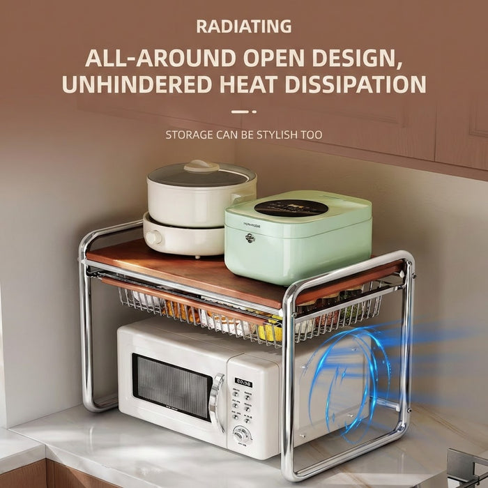 2 Tier Kitchen Baker's Rack Microwave Stand