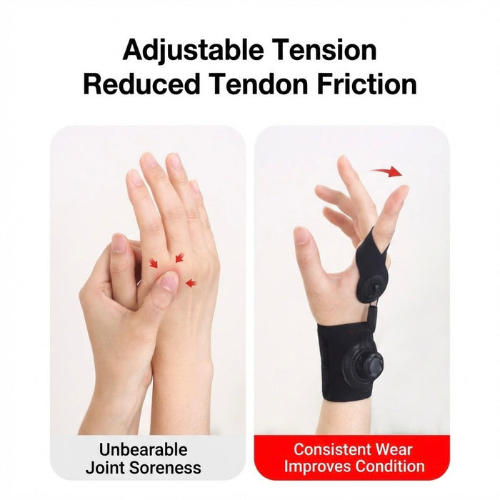 Rotary Finger Corrector Brace for Hand Tension Support Fits Wrist