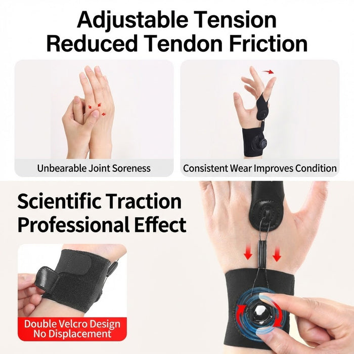 Rotary Finger Corrector Brace for Hand Tension Support Fits Wrist