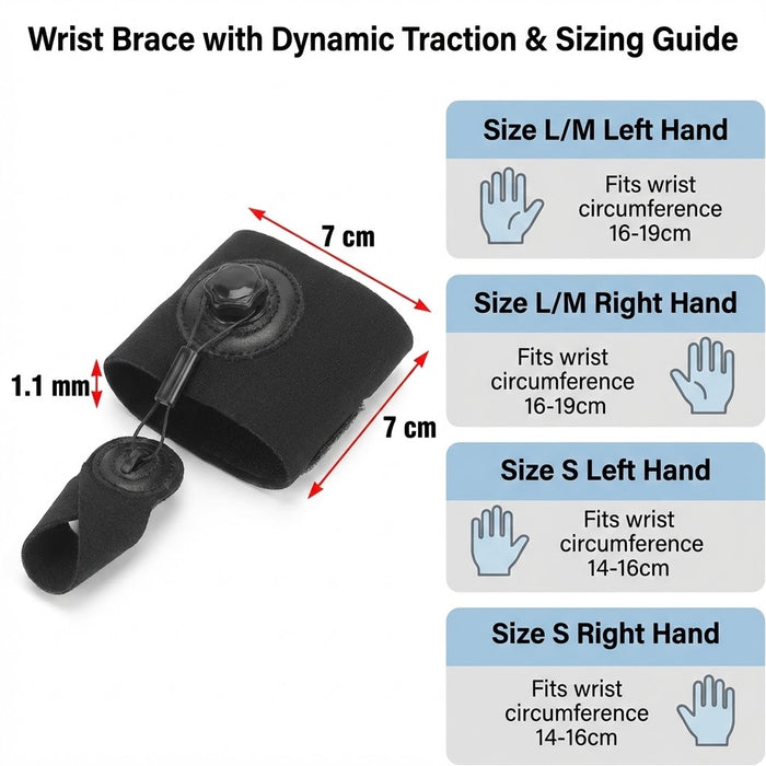 Rotary Finger Corrector Brace for Hand Tension Support Fits Wrist