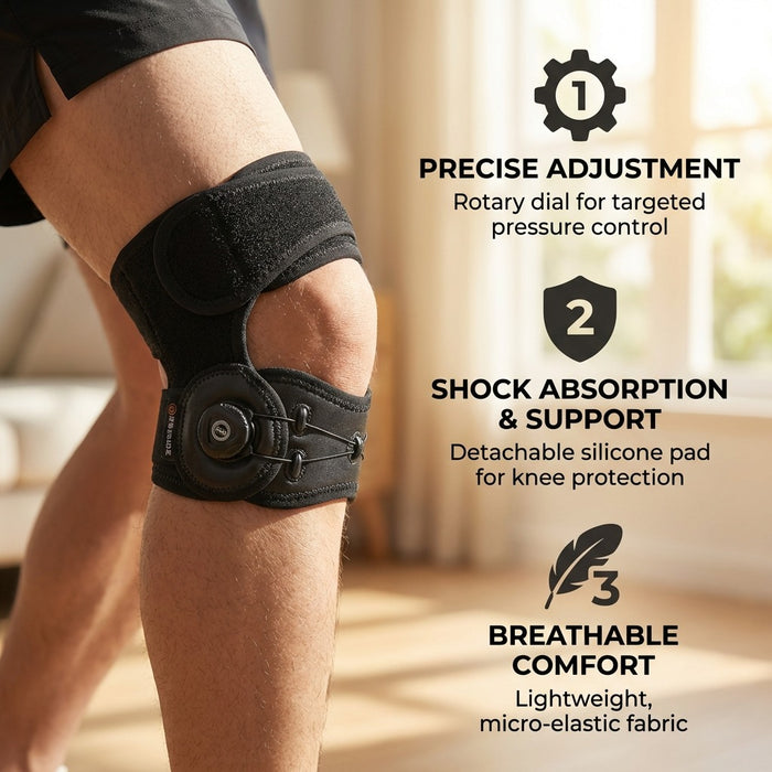 Knee Brace with Rotating Knob