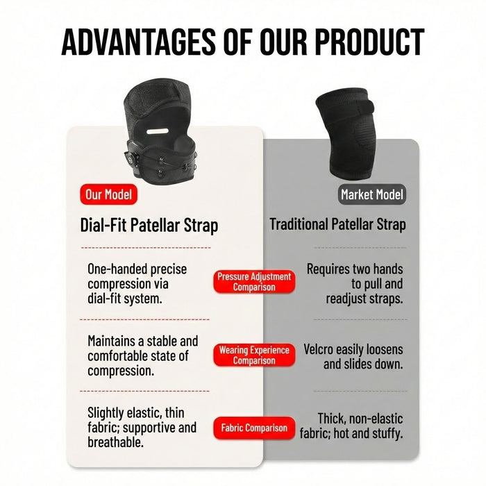 Knee Brace with Rotating Knob