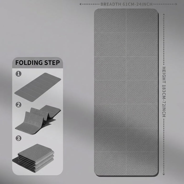 Folding Yoga Mat Exercise Mat for Home Fitness