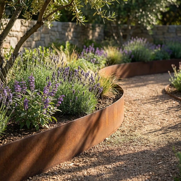Garden Edging Flexible Rusty Metal Landscape Border
