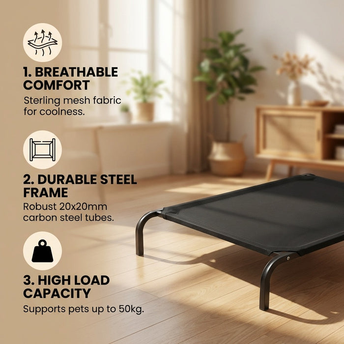 Elevated Dog Bed With Breathable Sterling Mesh