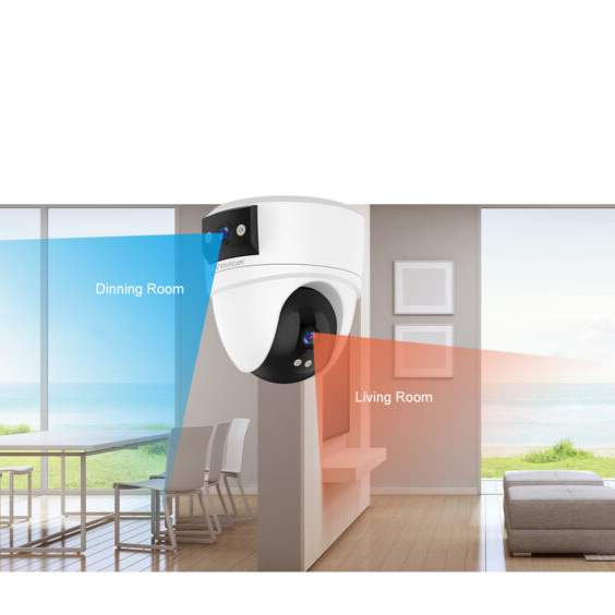 WiFi Dual-Lens Security Camera with Colour Night Vision