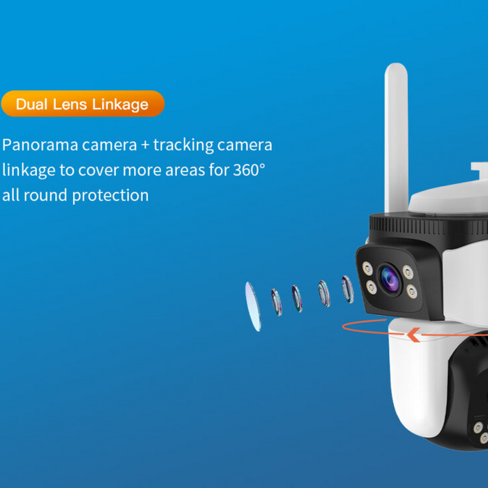 Outdoor WiFi Dual-Lens Security Camera