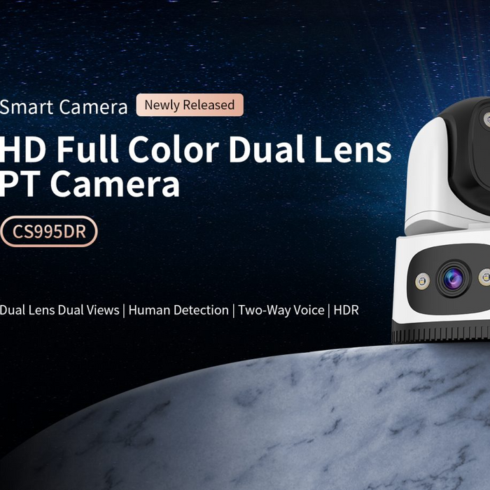 WiFi Dual Lens Security Camera with Colour Night Vision