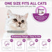 Cat collar with adjustable length and breakaway design on a white background