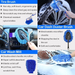 Set of car cleaning tools including a tire brush, car dash duster brush, and car wash mitt with product features highlighted.