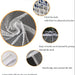 Product details of a mesh material with text on its features and uses.
