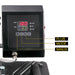 Digital temperature controller with display and control buttons on a white background