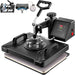 Heat press machine with digital display on a white background