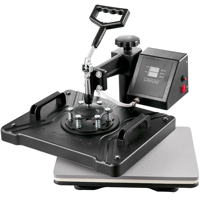 Heat press machine on a white background