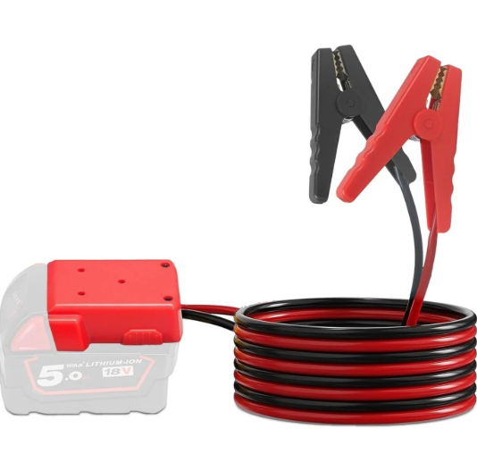8AWG Jump Starter Cable for Milwaukee M18 Series Batteries