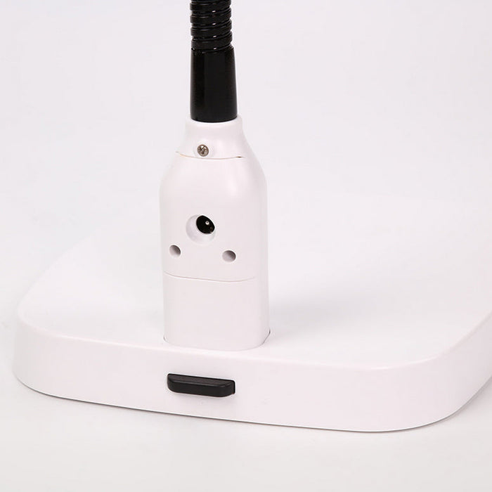 White Magnifying Glass  with black accents on a white background