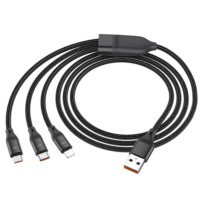 3in1 Charging Cable Type C Lightning Micro USB