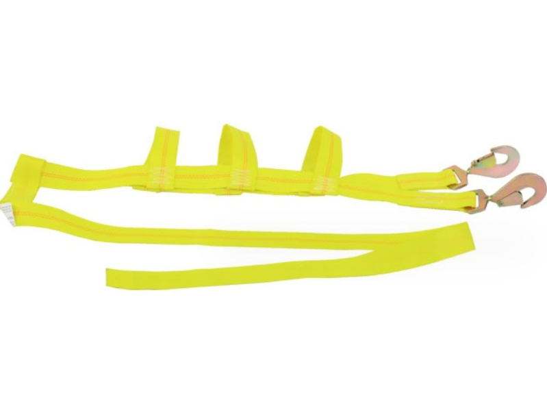 Tow Dolly Basket Straps with Flat Hook Car Dolly Straps Universal Fit Most 14"-17" Wheels