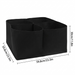 Black fabric three-compartment organizer box with overlaid dimension lines and measurements showing 59.8cm by 30cm on a white background.