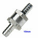 Metal hose fitting with '10mm' label on a white background