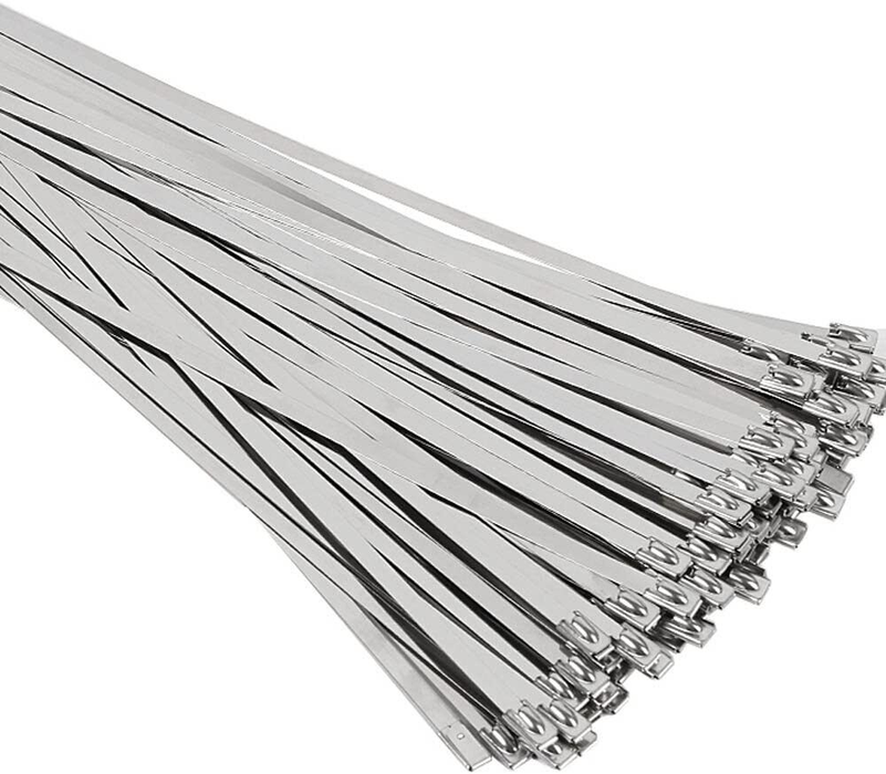 100pcs Stainless Steel Cable Ties 4.6x300mm