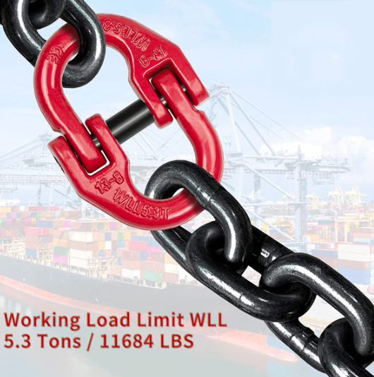 1/2" Safety Chain Connector Link Tow Hitch Hammerlock Coupling Link