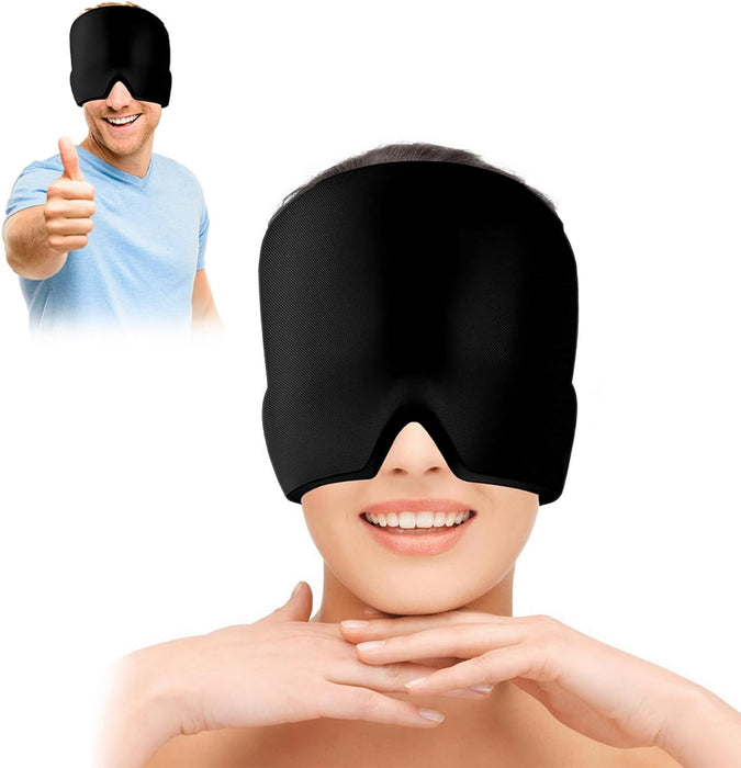 Reusable Cooling Cap Hat Ice Cooling Head Wrap 360°