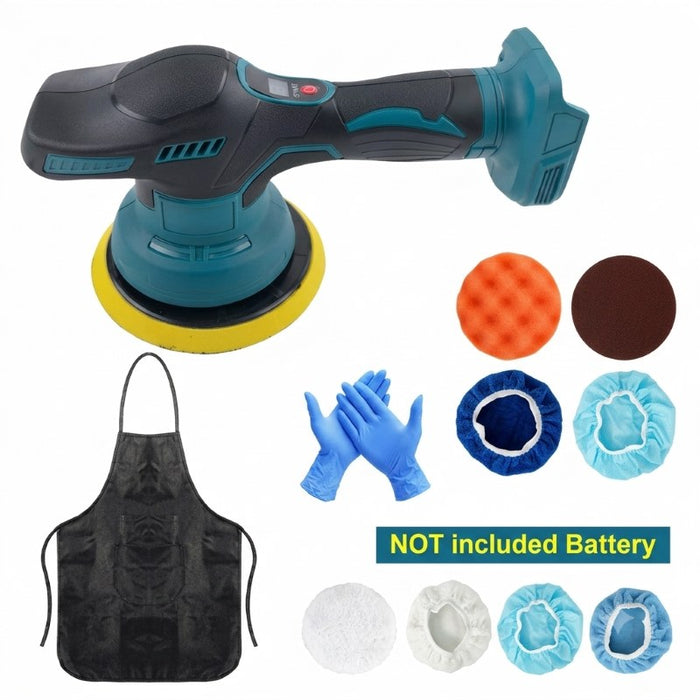 Cordless Rotary Car Polisher for Makita 18V Battery 8-Speed 500W Buffer