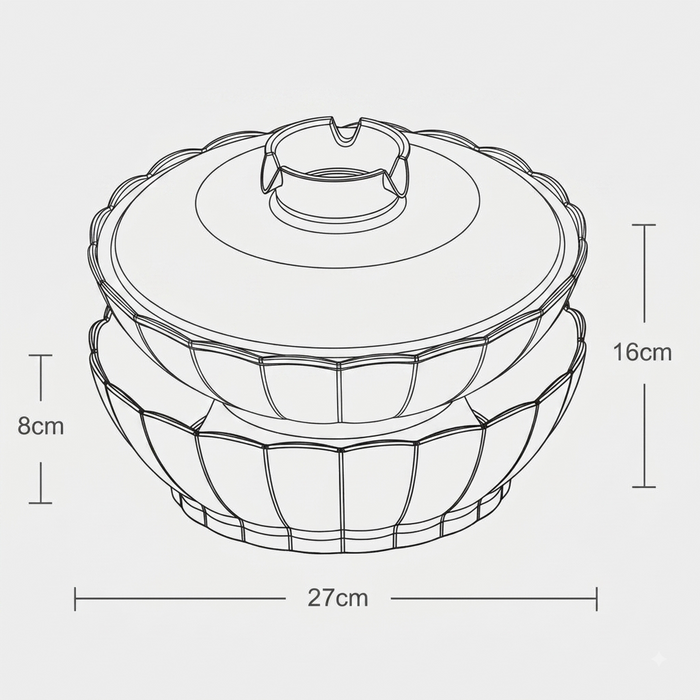Ceramic Pet Water Fountain 2.1L for Cats & Dogs