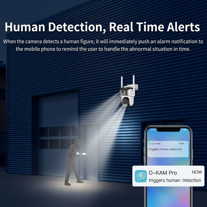 Outdoor WiFi Dual-Lens Security Camera
