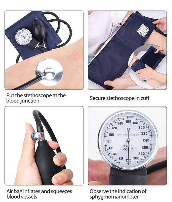 Arm Blood Pressure Monitor Machine With Stethoscope