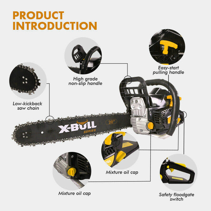 X-BULL 62cc Petrol Chainsaw