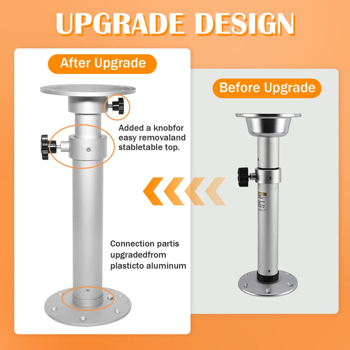 Table Pedestal Telescopic Leg for RV Marine Boat Caravan Motorhome