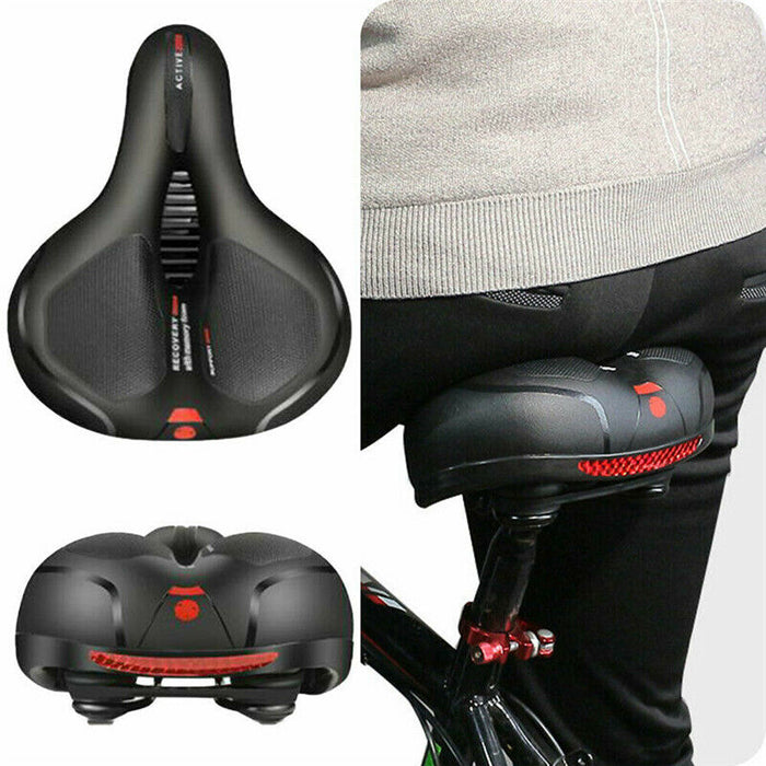 Big Wide Bum Bike Seat Bicycle Saddle Sporty Gel Cruiser Extra Comfort Soft Pad