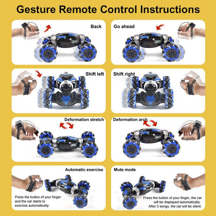 Stunt RC Car Gesture Sensing Remote Twisting Drift Vehicle Off-RoadTruck Toy