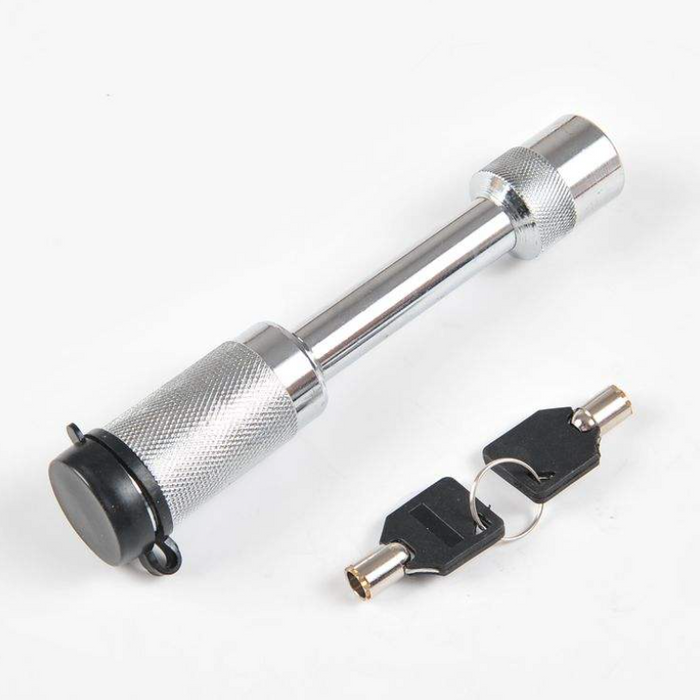 Metal tool with a key-like attachment on a white background
