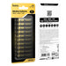 Packaging of hoco AAA alkaline batteries with front and back views.