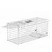 Wire animal trap on a white background